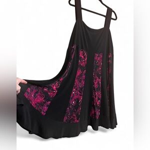 R&M Richards Black Dress with Pink Accents